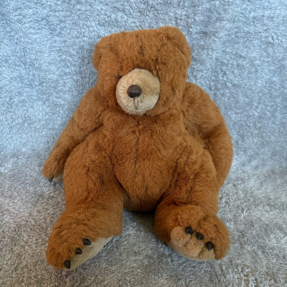 Hamilton Gifts Presents Brown Bear Plush Vintage Stuffed Animal Soft Toy
